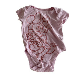 Baby Disney Baby Bodysuit 6-12M Pink Minnie Mouse